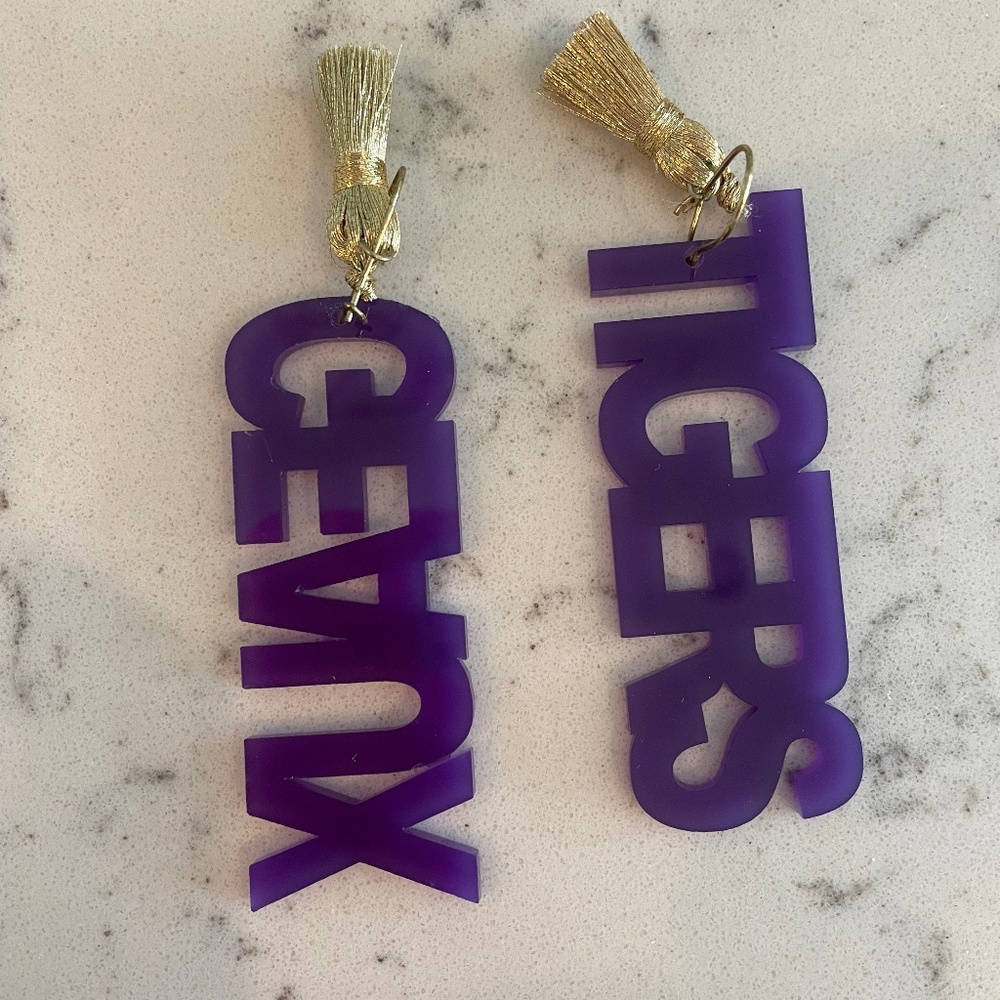 Geaux Tigers Earrings